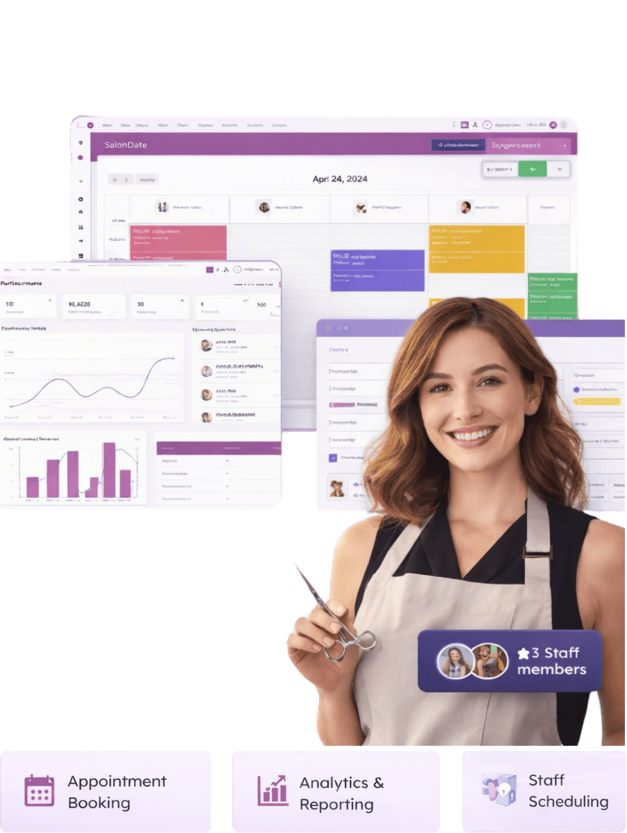 SalonDate business dashboard concept