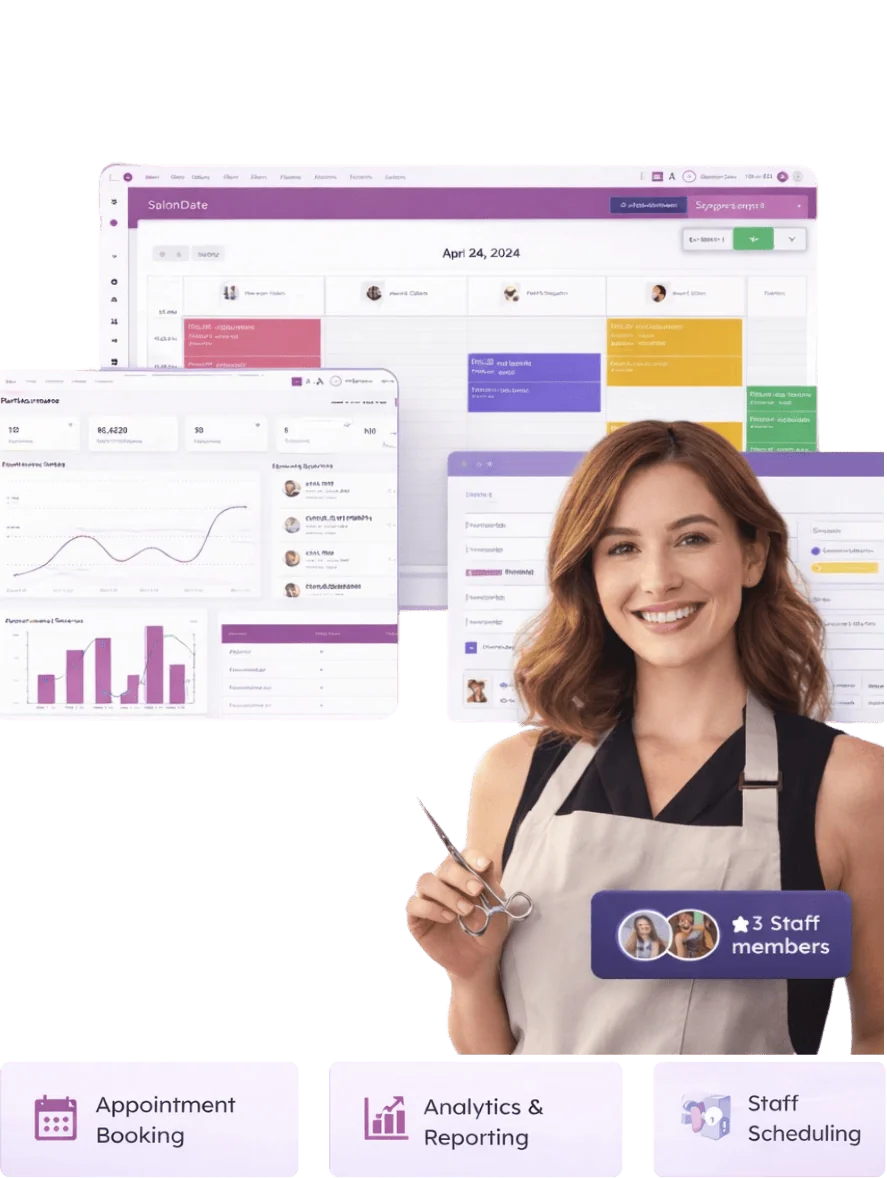 SalonDate business dashboard concept